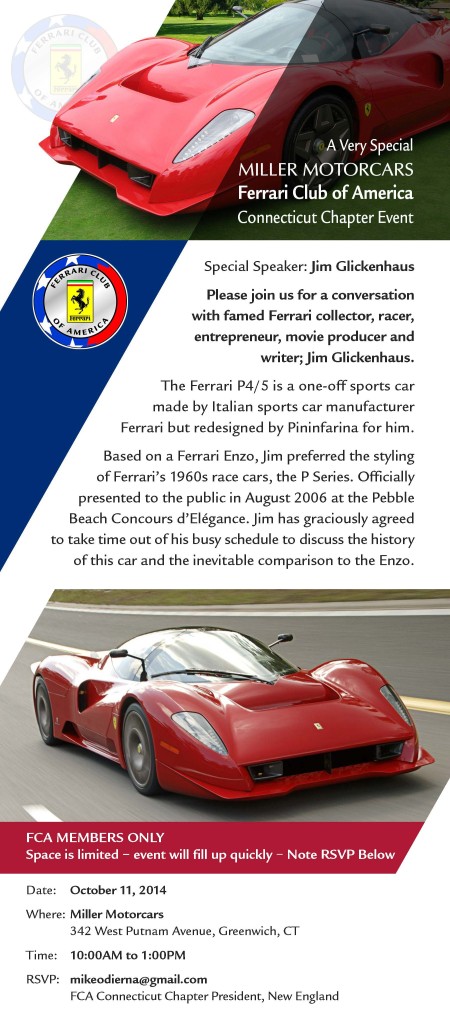 Ferrari Miller event Oct  11 2014